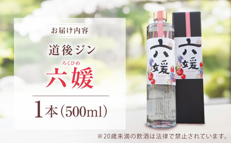 【お中元対象】クラフトジン 道後ジン六媛 500ml×1本 / クラフトジン 酒 BJAI004