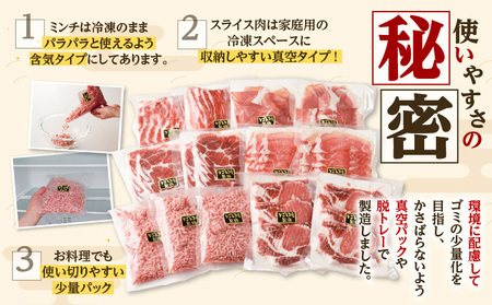 【5営業日以内に発送】鹿児島県産 黒豚 お徳用 6種 詰合せ ( 2.8kg ) K134-012 肉 豚肉 冷凍 スピード配送 最短 すぐ届く お急ぎ