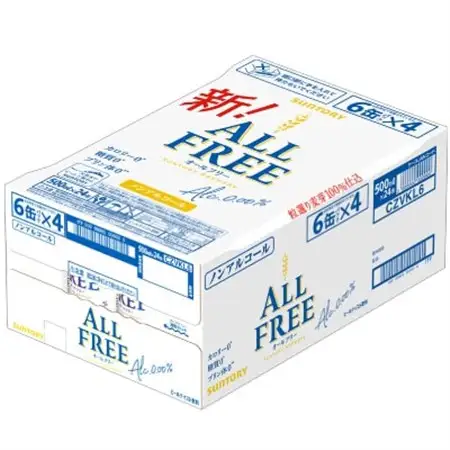 【毎月定期便】サントリー「オールフリー」500ml×24本全12回【配送不可地域：離島・沖縄県】【4001764】