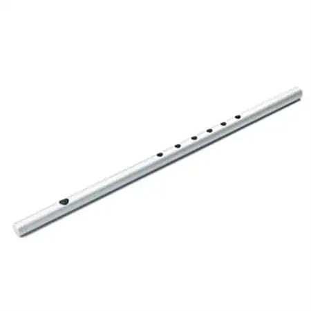 洒楽斎「SYARAKUSAI」アルミ製横笛(シルバー　つや消し)_装飾品・工芸品   _【1428901】