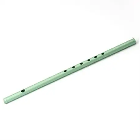 洒楽斎「SYARAKUSAI」アルミ製横笛(緑　つや消し)_装飾品・工芸品   _【1430982】