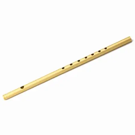 洒楽斎「SYARAKUSAI」アルミ製横笛(ゴールド　つや消し)_装飾品・工芸品   _【1431019】