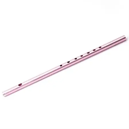 洒楽斎「SYARAKUSAI」アルミ製横笛(ピンク　つやあり)_装飾品・工芸品   _【1431025】
