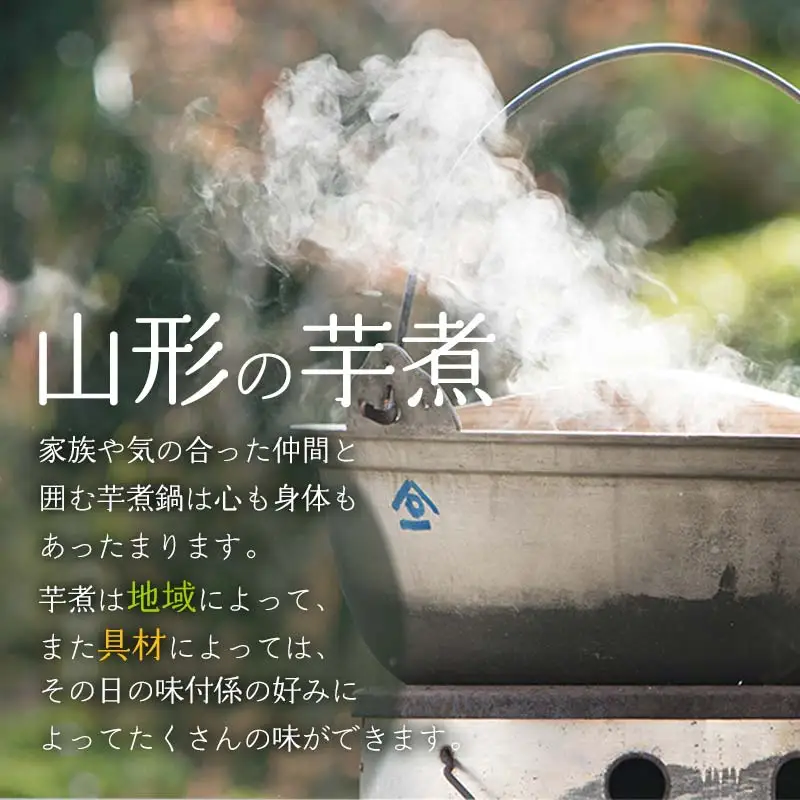 山形の芋煮食べ比べセット（醤油味・味噌味）1～2人前（320g）各2個セット　庄内観光物産館