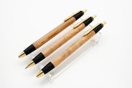 天然屋久杉無垢ボールペン・ストレートタイプ(0.7mm)1本 〈屋久杉 文房具 ボールペン〉 