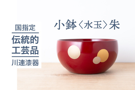 小鉢 水玉 朱 川連漆器 小鉢 食器 おしゃれ 和食器 モダン 和 日本製