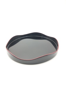 川連漆器 山道丸盆 漆器 漆器 【(株)阿部健吉商店】[H5304]
