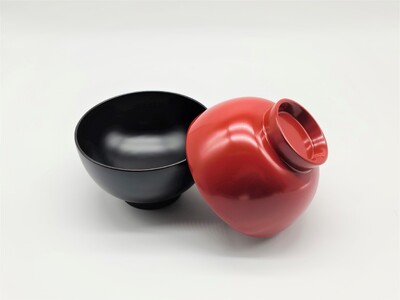 川連漆器 夫婦背高椀 漆器 漆器 【佐藤豊八商店】[H5806]