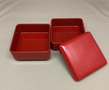 川連漆器 姫重 本朱 漆器 漆器 【山忠漆器】[O7-6401]