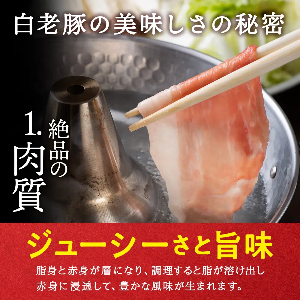 【定期便 12カ月】北海道産 白老豚 モモ スライス 400g×６パック BV063