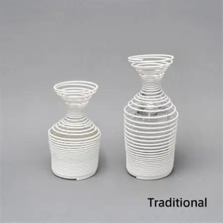 SPRING VASE (flower vase)トラディショナル型　ホワイト_雑貨   _【1419748】