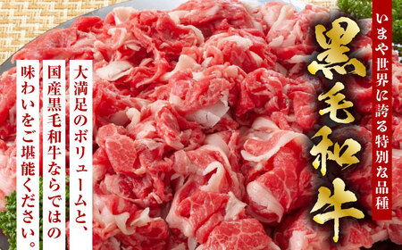【6回定期便】熊本県産 黒毛和牛 切り落とし 計約1kg (約250g×4P)【有限会社九州食肉産業】九州 熊本県産 切り落とし 小分け 牛肉 和牛 国産 A4 A5ランク 小分け [ZDQ033]