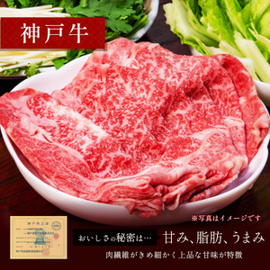 【和牛セレブ】神戸牛　すき焼き&しゃぶしゃぶセット【モモ500g】