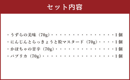 【熊本みなみピクルス】カラフル4本セット