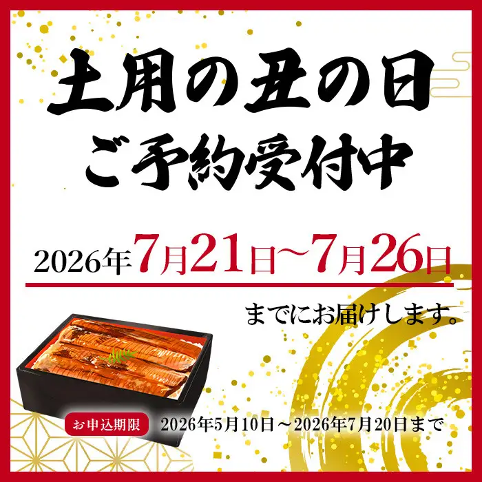 大型サイズ ふっくら柔らか 国産うなぎ蒲焼き 2尾 化粧箱入［夏土用の丑の日のうなぎ］［～7月26日までにお届け］［UT05］