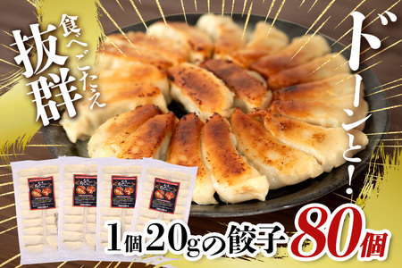 餃子 80個セット 20個入×4パック あぐー 61-3