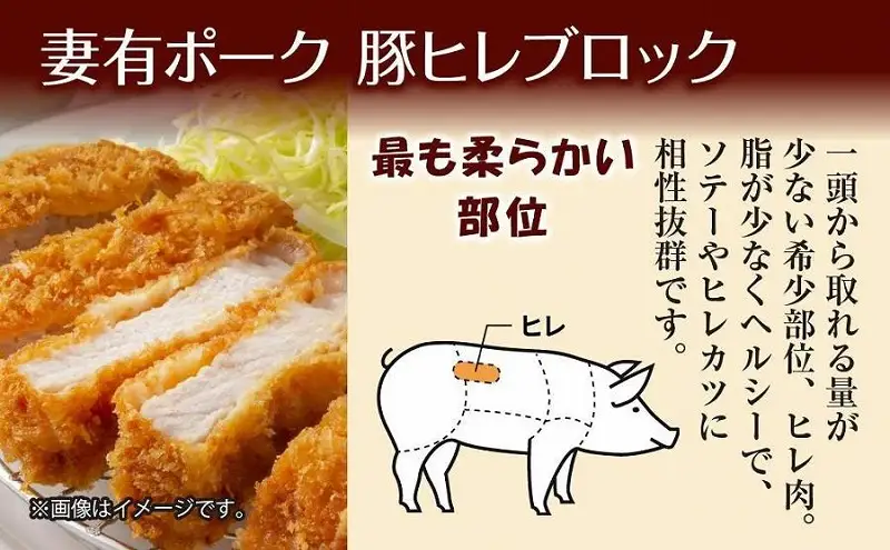 無地熨斗 妻有ポーク 豚ヒレ ブロック 500g つまりポーク 豚 ヒレ 豚肉 ひれカツ ポーク 銘柄豚 BBQ お取り寄せ グルメ 贈答品 ギフト 熨斗 のし 名入れ不可 送料無料 新潟県 十日町市 