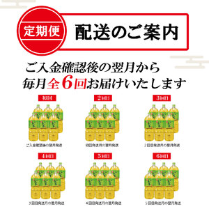 ［定期便6回］お～いお茶緑茶PE2L [sf066-012]