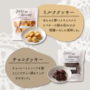 素材の味を生かした手づくりクッキーギフト【大阪府吹田市】4種 チョコ ミルク カフェ ハニーココナッツ ジッパー付き 詰め合わせ 