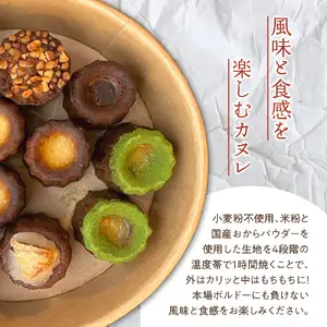 グルテンフリーカヌレセット円山6種12個入り【大阪府吹田市】スイーツ カヌレ グルテンフリー カヌレ セット 円山 ８種 12個 入り 低糖質 高たんぱく 食物繊維 豊富 焼菓子 おからパウダー 米粉 冷凍 お取り寄せ 