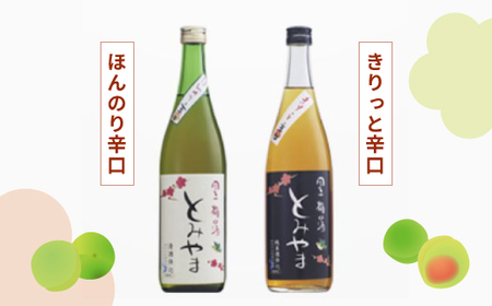 四万十 「梅の酒とみやま」 飲み比べ セット 辛口 おいしい アルコール分 14度 梅酒 青梅 清酒 純米酒 日本酒 お酒 酒 誕生日 お祝い 父の日 母の日 敬老の日 贈り物 プレゼント ギフト 高知 高知県 四万十 四万十市 しまんと 26-476