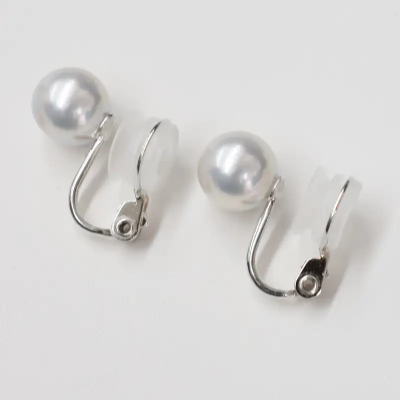 S085-364_8mm - 8.5mm あこや真珠 スタッドイヤリング ナチュラル【F：イヤリング SV925（シルバー）※直結】