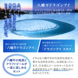 日本酒＆ビール ドラゴンアイセット 鷲の尾 ドラゴンアイ ＆ オーガニックビール ドラゴンアイ スカイ ／ 日本酒 地酒 酒 お酒 辛口 純米酒 ビール クラフトビール 地ビール ピルスナー 飲み比べ おさけ さけ アルコール セット お土産 おみやげ 手土産 家飲み 宅飲み お勧め オススメ 【澤口酒店】