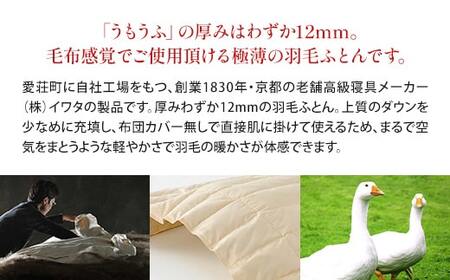 羽毛布団 IWATA うもうふ 高品質 寝具 国産 職人 滋賀 愛荘