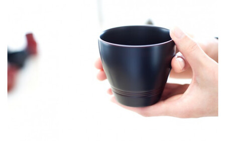 漆こっぷ -咲- 溜  ＜ゆうび＞ ／ 漆塗り 食器 コップ 漆器 カップ グラス ミニコップ 和食器 木製 漆製品 器 うつわ デザートカップ プレゼント ギフト 贈り物 誕生日 自宅用 家庭用 普段使い 自分用 シンプル おしゃれ お洒落 漆塗 岩手県 八幡平市