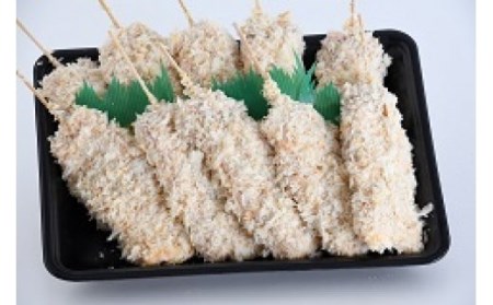 BD-010 【手仕込み・精肉店のお惣菜】福岡県産豚バラ串カツ・10本（18㎝串）