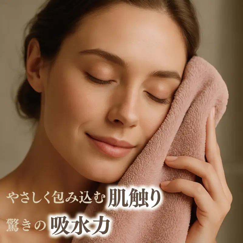 高級泉州タオル ラガマフィン バスタオル スモークピンク 1枚