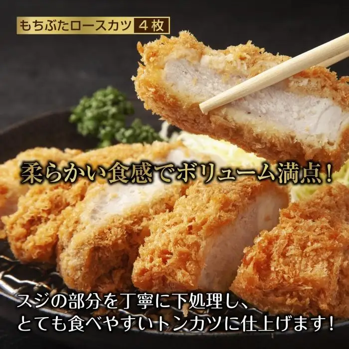 和豚 もちぶた 8人前 ロースカツ 約100g×4 コロッケ 約80g×6 牛豚合挽きメンチカツ 約100g×4 揚げ物 国産 豚肉 国産牛 惣菜 夕食 冷凍 肉の片山 送料無料 新潟県 南魚沼市｜チルド