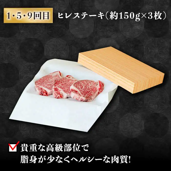 【豪華12回定期便】長崎和牛 食べ比べ [SCH055] ヒレステーキ ヒレ