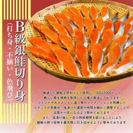 B級銀鮭切り身(打ち身、不揃い、色飛び)約2.4kg_鮭 サケ さけ 訳あり おすすめ_【配送不可地域：離島】【1441750】