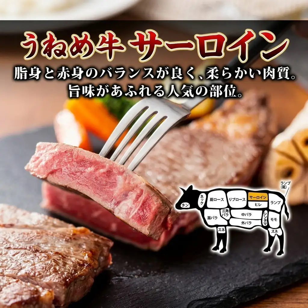 うねめ牛 サーロイン ステーキ用 黒毛和牛 うねめ牛【150g×3枚】【冷凍】