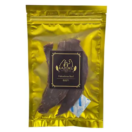 【KAZOKU】福島牛ジャーキー20g×3袋【ペットフード 犬猫用 ジャーキー おやつ 無添加 小分け 国産】 加工食品 