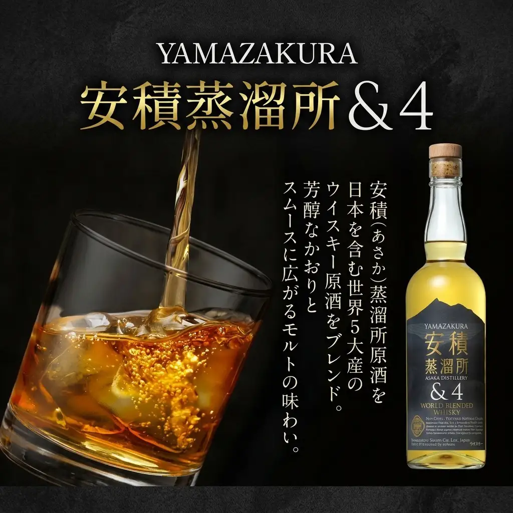 ウイスキー YAMAZAKURA 安積蒸溜所＆4 700ml