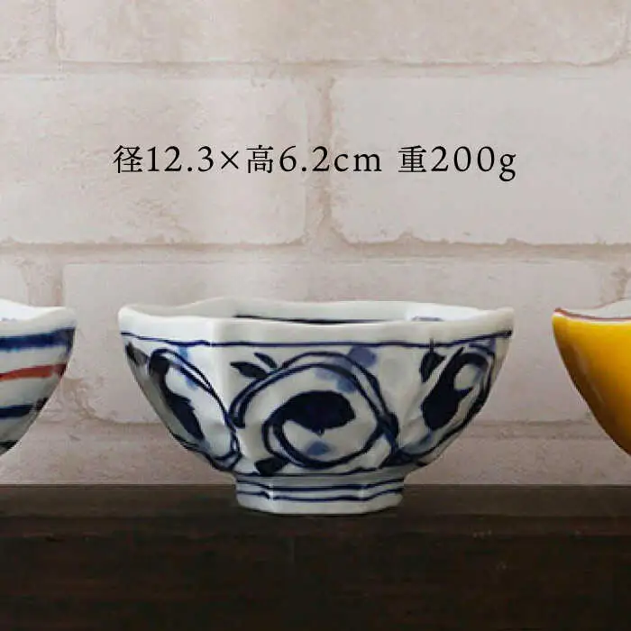 【波佐見焼】六角小鉢（六角茶付）5柄セット 食器 皿【陶もと】[PE38] 波佐見焼