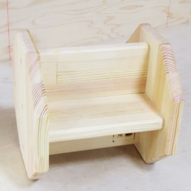 手作り木製 正座用補助椅子20cm