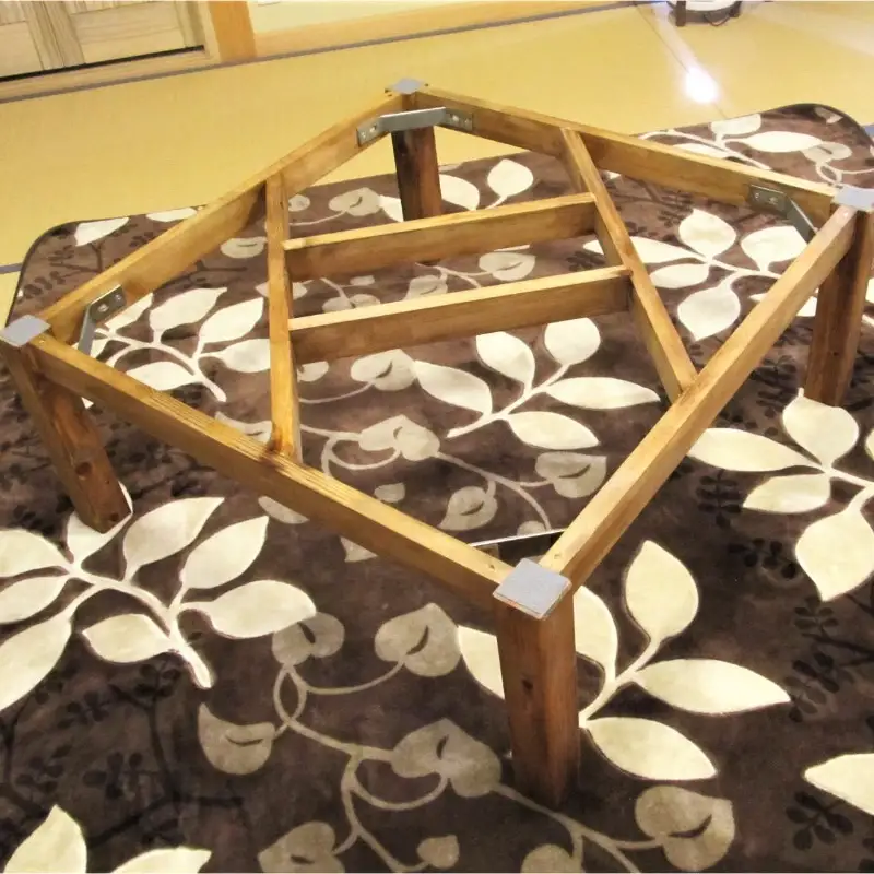 手作り木製 ローテーブル「こたつにも使ってね」