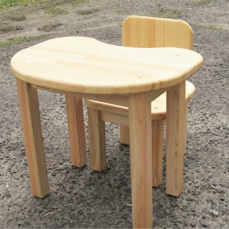 手作り木製 お子様用 机・いすセットVer.2 Lサイズ