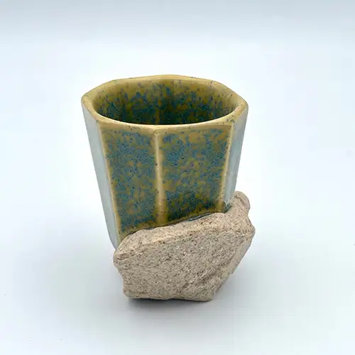 glaze gem 磁器製 酒器 黄緑 No.203