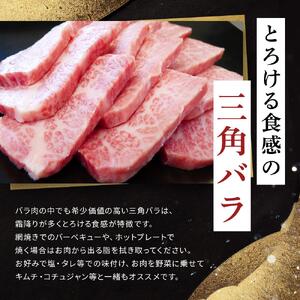 飛騨牛「希少部位」Ａ5 三角バラ 焼肉用 300ｇ｜国産 肉 牛肉 焼肉 和牛 黒毛和牛 グルメ おすすめ AD101 【飛騨牛 和牛ブランド 飛騨牛 黒毛和牛 飛騨牛 岐阜 大野町 飛騨牛】