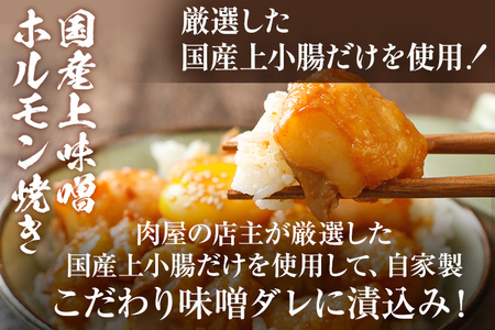 国産上味噌 ホルモン焼き 自家製味噌だれ 800g (400g×2p) 肉の駅KING 焼肉 国産 冷凍 取り寄せ 送料無料