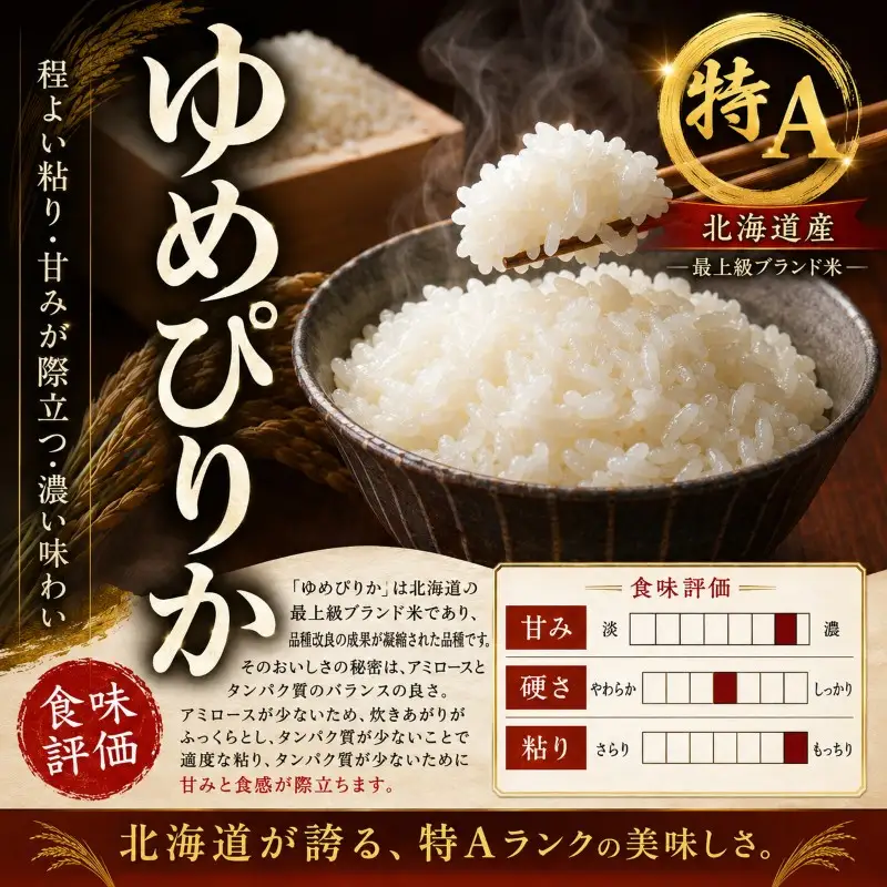 定期便 3ヶ月 ゆめぴりか 精米 白米 5kg 令和8年産 新米