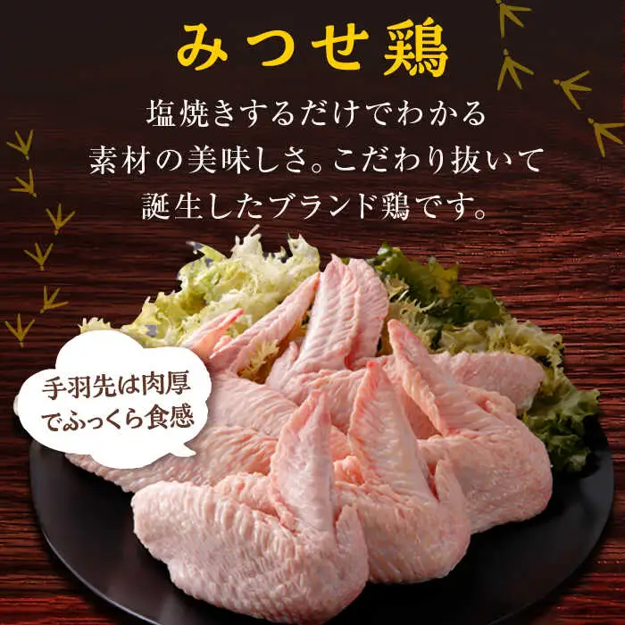 ＜使い勝手抜群！＞みつせ鶏手羽先（バラ凍結）計1.2kg（400g×3袋） 吉野ヶ里町/ヨコオフーズ 小分け から揚げ 鶏肉 国産 お弁当[FAE171]