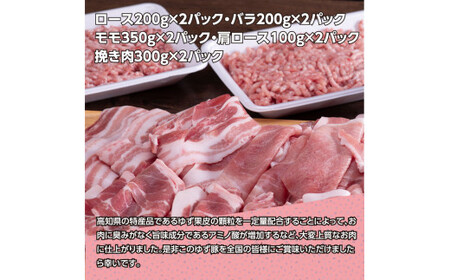 なはりゆず豚満喫セット 2.3kg 