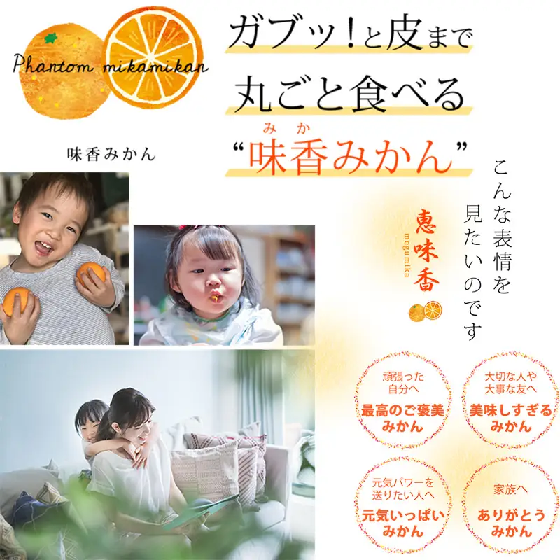 『先行予約』【令和9年2月上旬発送】果皮も丸ごとガブッ！味香みかん 10kg 新種のミカン