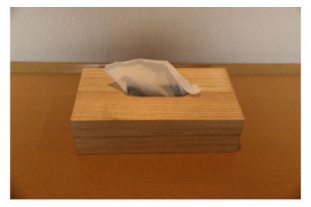 【ティッシュカバー】職人謹製木製ティッシュカバー（クリアオイル