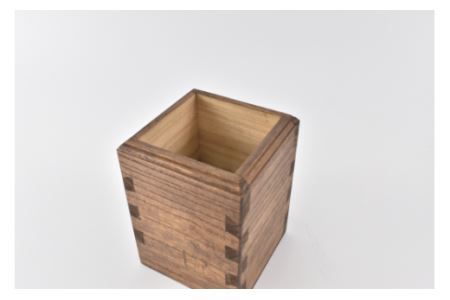 桐の水組ペン立て（黒）